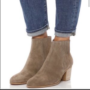 Vince Flint Haider Gored Suede Ankle Boots/Booties